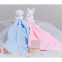 Doudou lapin rose